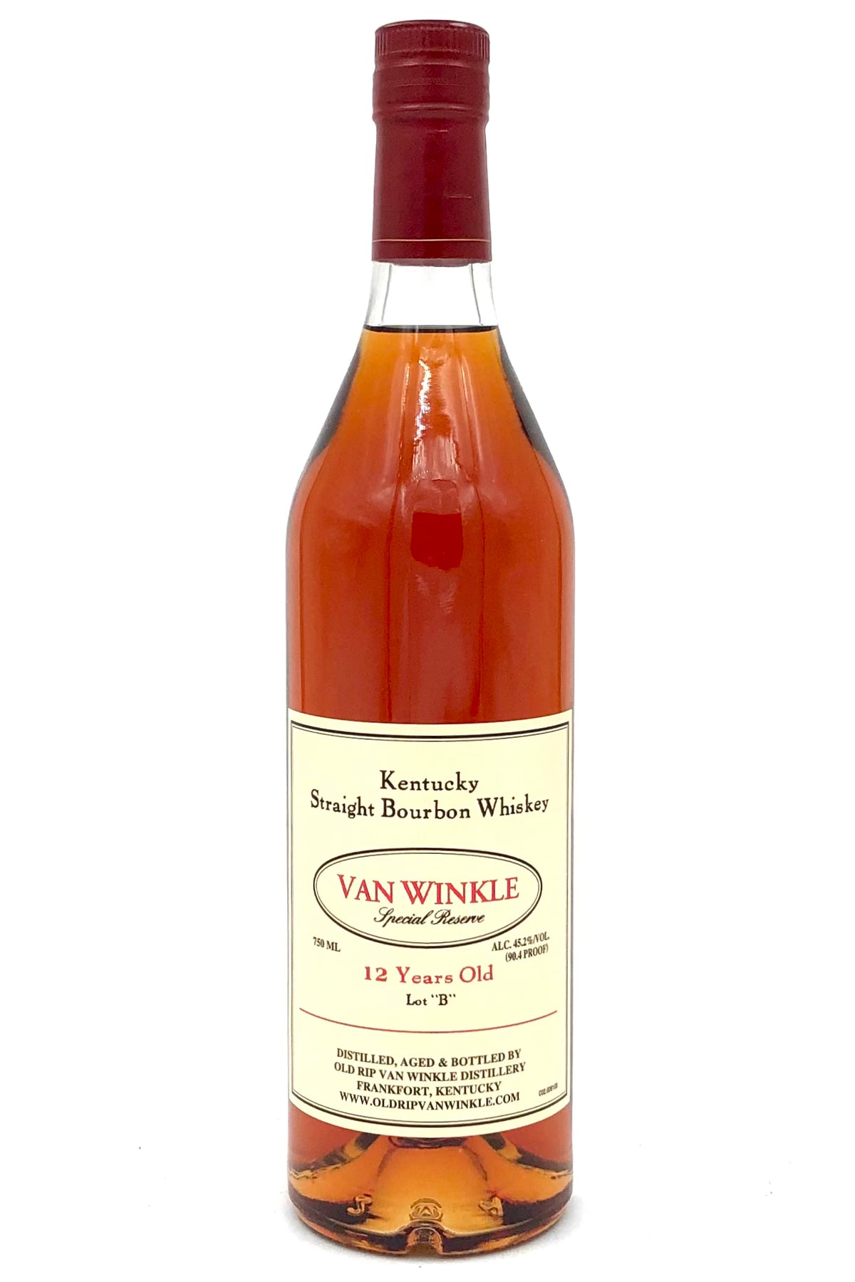 Old Rip Van Winkle 12 Year Old Special Reserve Lot B Bourbon