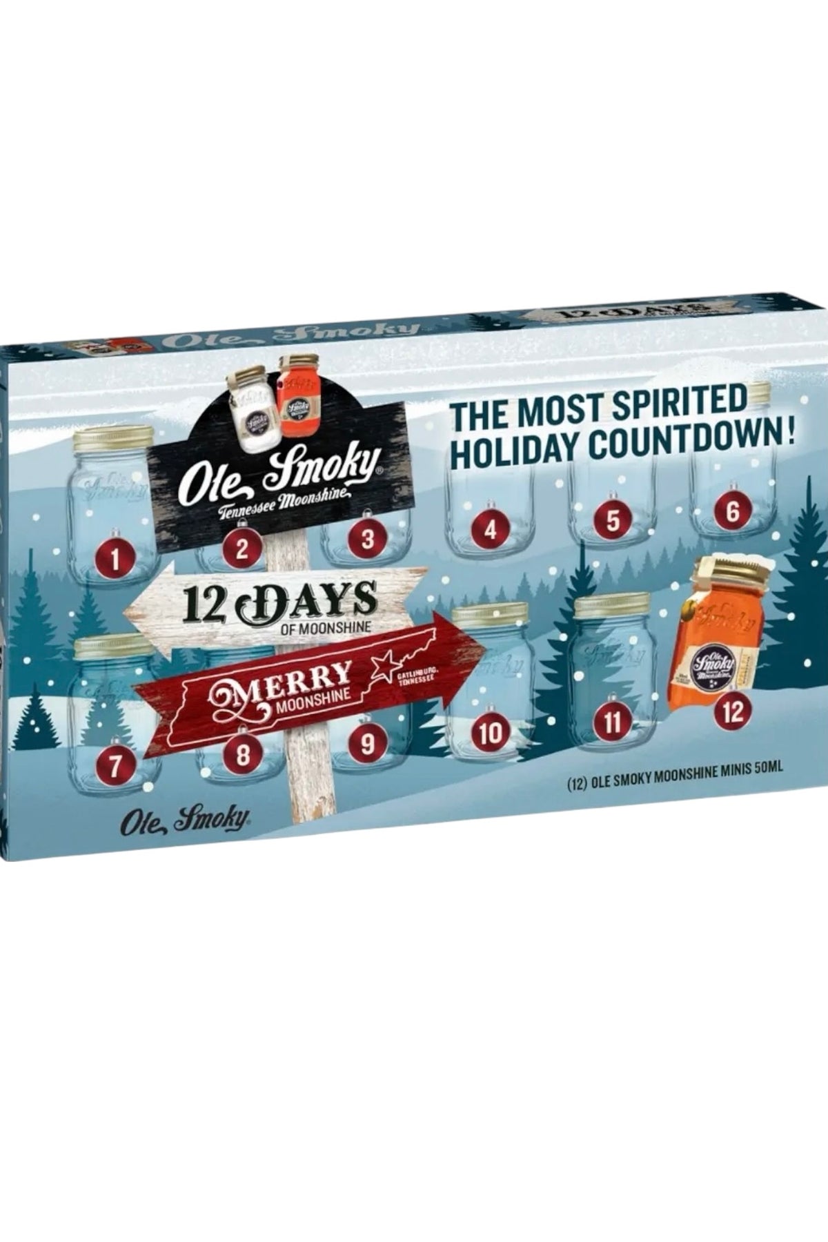 Ole Smokey 12 days of Moonshine Holiday Pack 12 x 50 ml