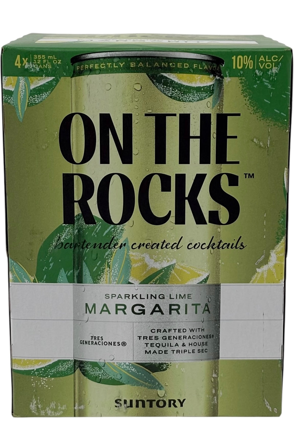 On the Rocks RTD Sparkling Lime Margarita Carbonated Cocktail 4 x 355 ml Cans