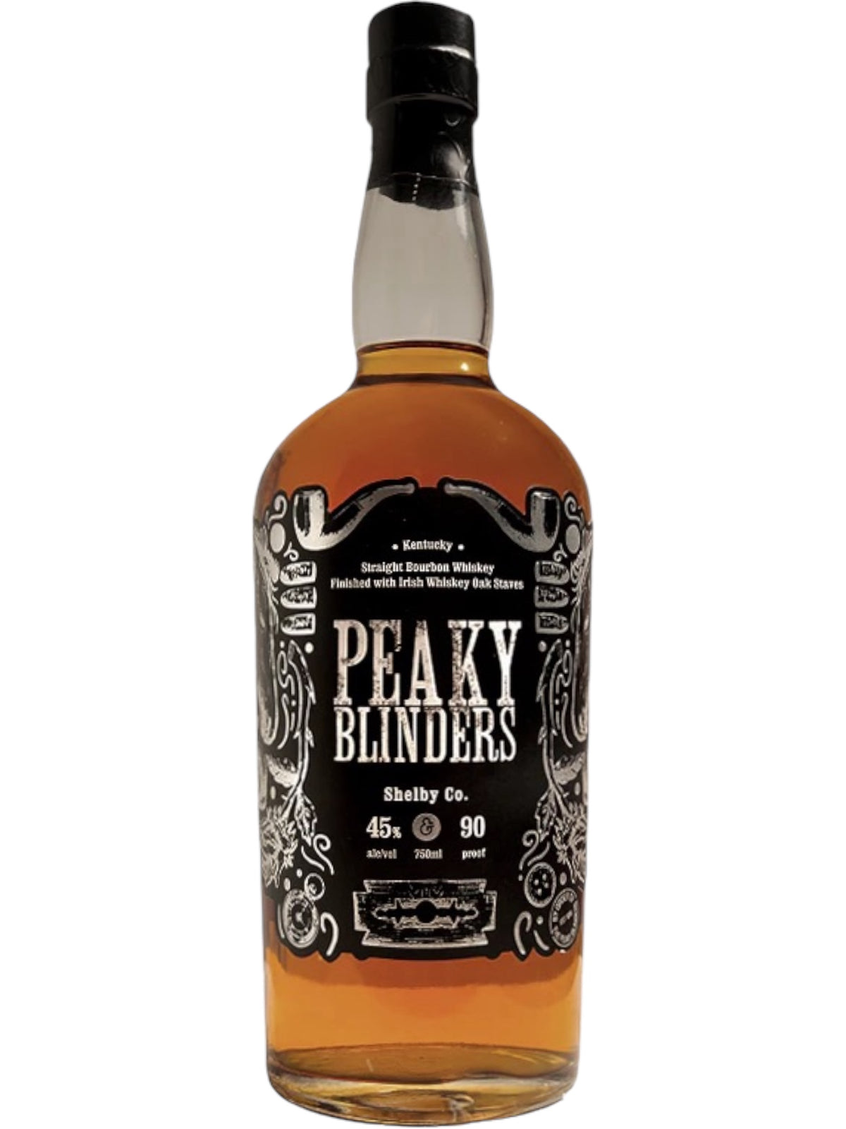 Peaky Blinders Bourbon Whiskey by Green River Finished with Irish Oak Staves