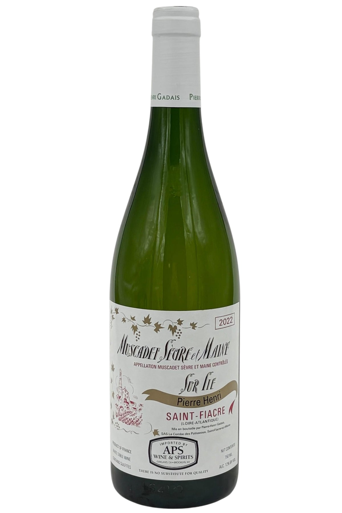 Pierre-Henri Gadais 2022 Muscadet de Sèvre et Maine "Saint-Fiacre" Sur Lie