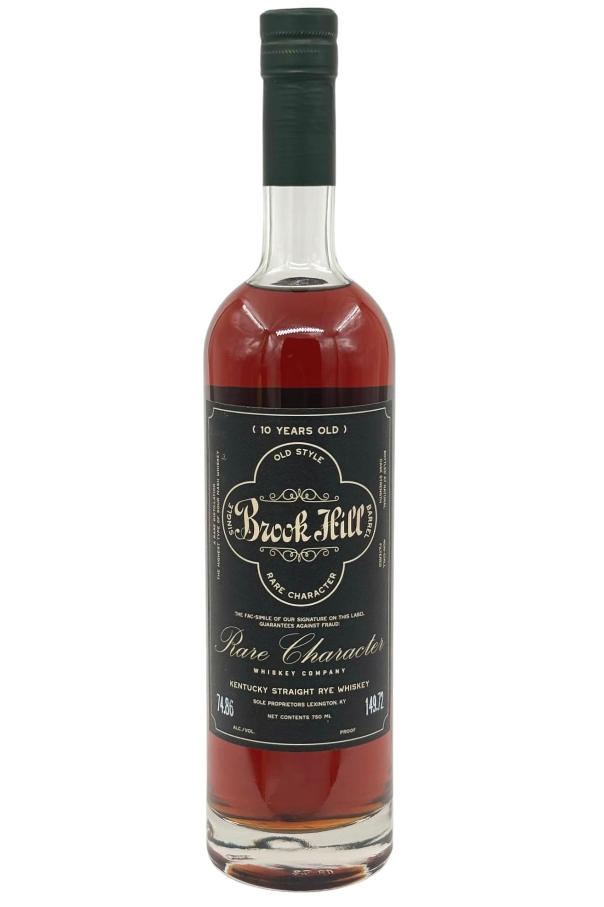 Rare Character Brook Hill 10 Year Old "Wild Fire Rebels" Single Barrel Kentucky Straight Rye Whiskey — Barrel C653 750ml