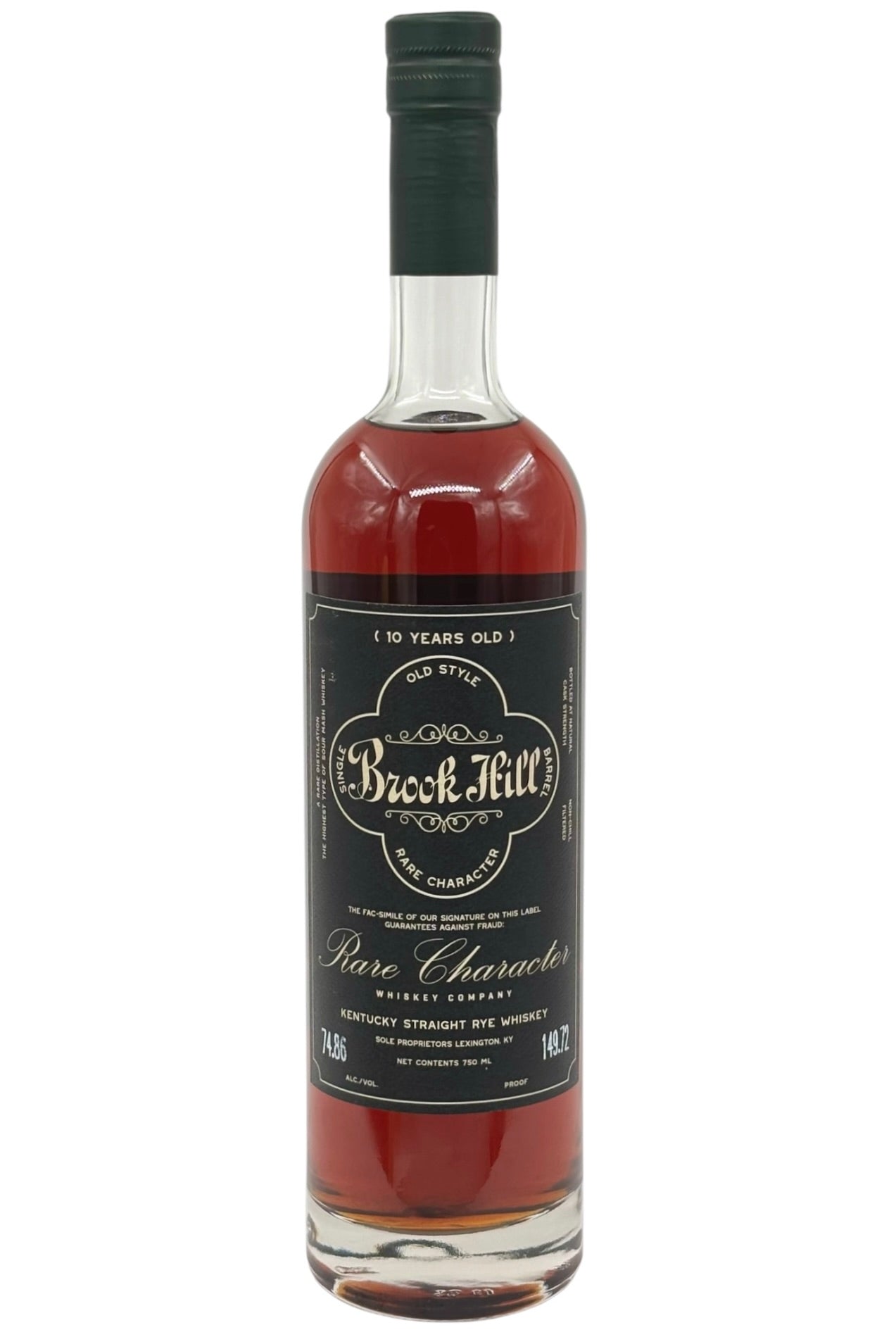 Rare Character Brook Hill 10 Year Old "Wild Fire Rebels" Single Barrel Kentucky Straight Rye Whiskey — Barrel C653 750ml