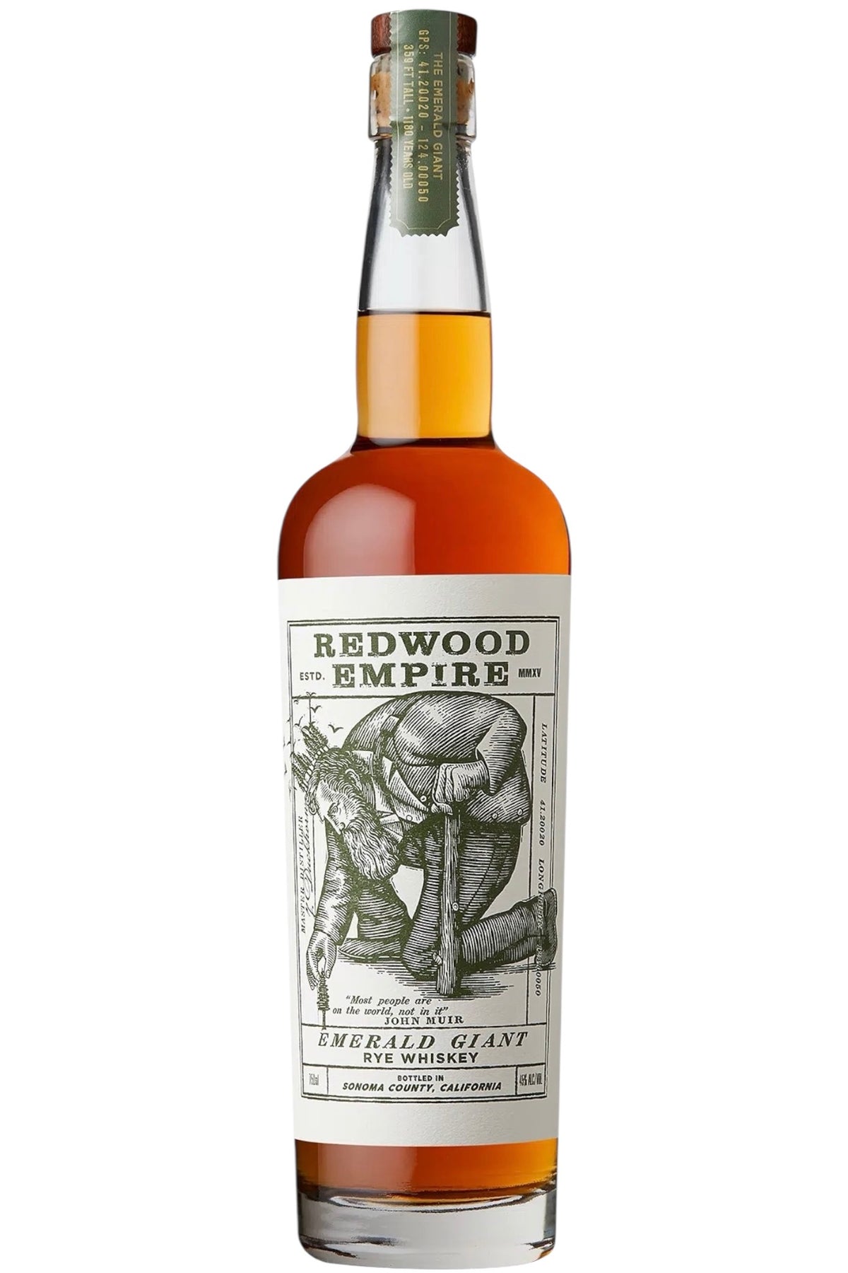 Redwood Empire Emerald Giant Rye Whiskey