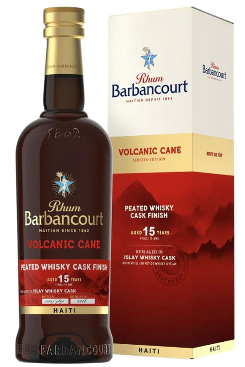 Rhum Barbancourt 15 Year Old Peated Whiskey Cask Volcanic Cane Rum Limited Edition Haiti