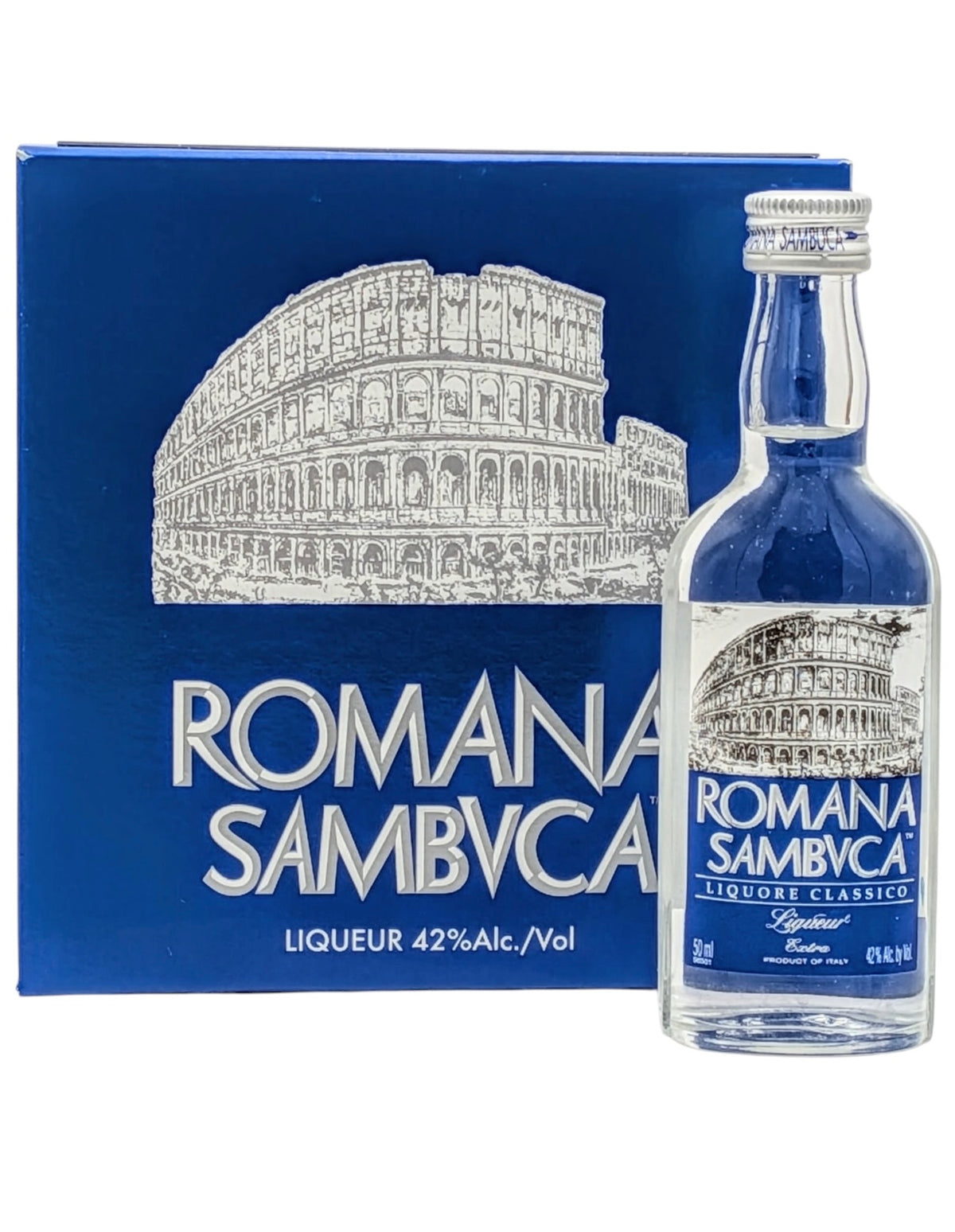 Romana Sambuca Italian Anise Liqueur 12 x 50ml Mini Bottles