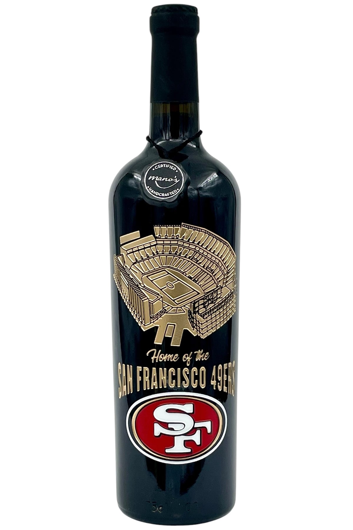 San Francisco 49ers Mano's Cabernet Sauvignon Etched Bottle