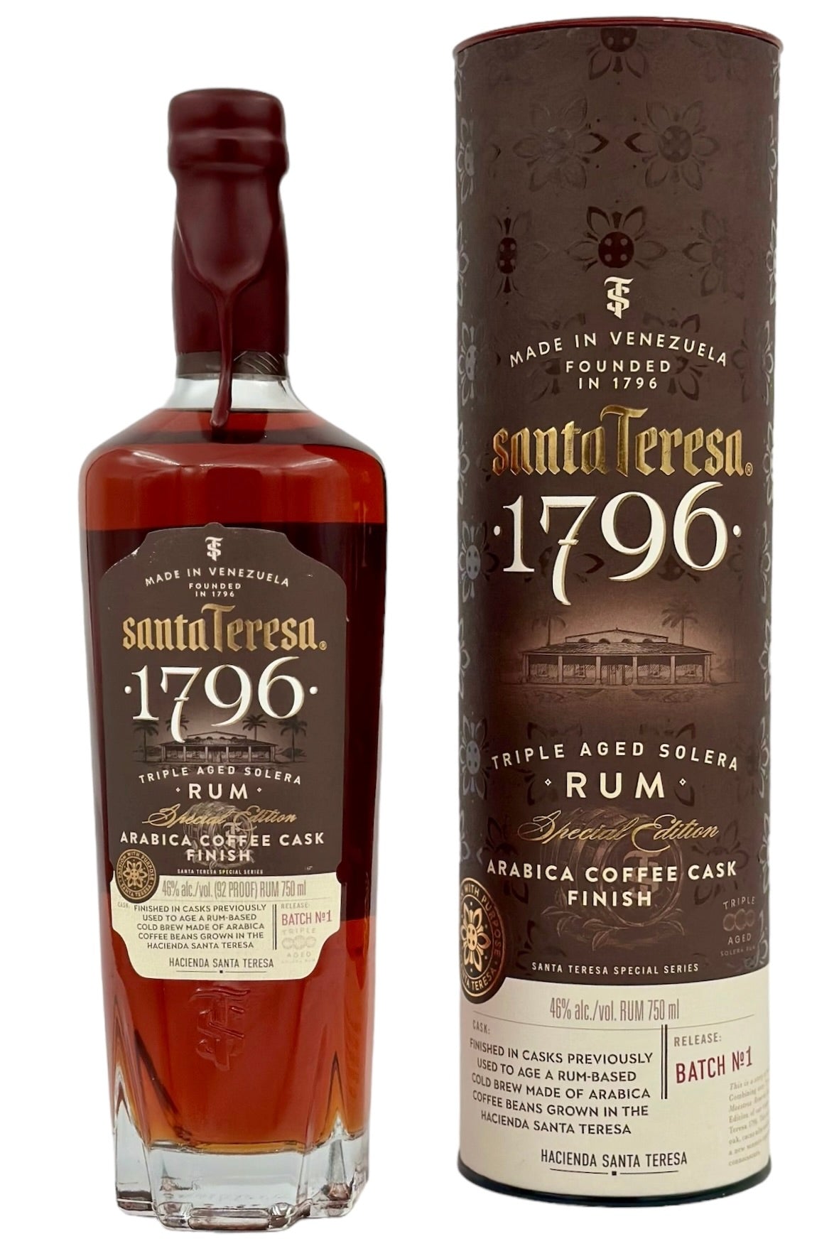 Santa Teresa 1796 Arabica Coffee Cask Finish Rum Limited Edition