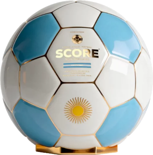 Score Tequila Reposado Argentina Limited Edition Soccer Ball Decanter 1000ml