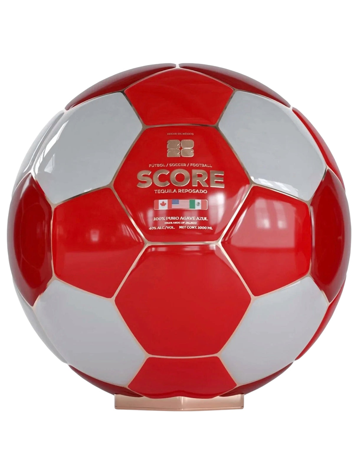 Score Tequila Reposado Canada Limited Edition Soccer Ball Decanter