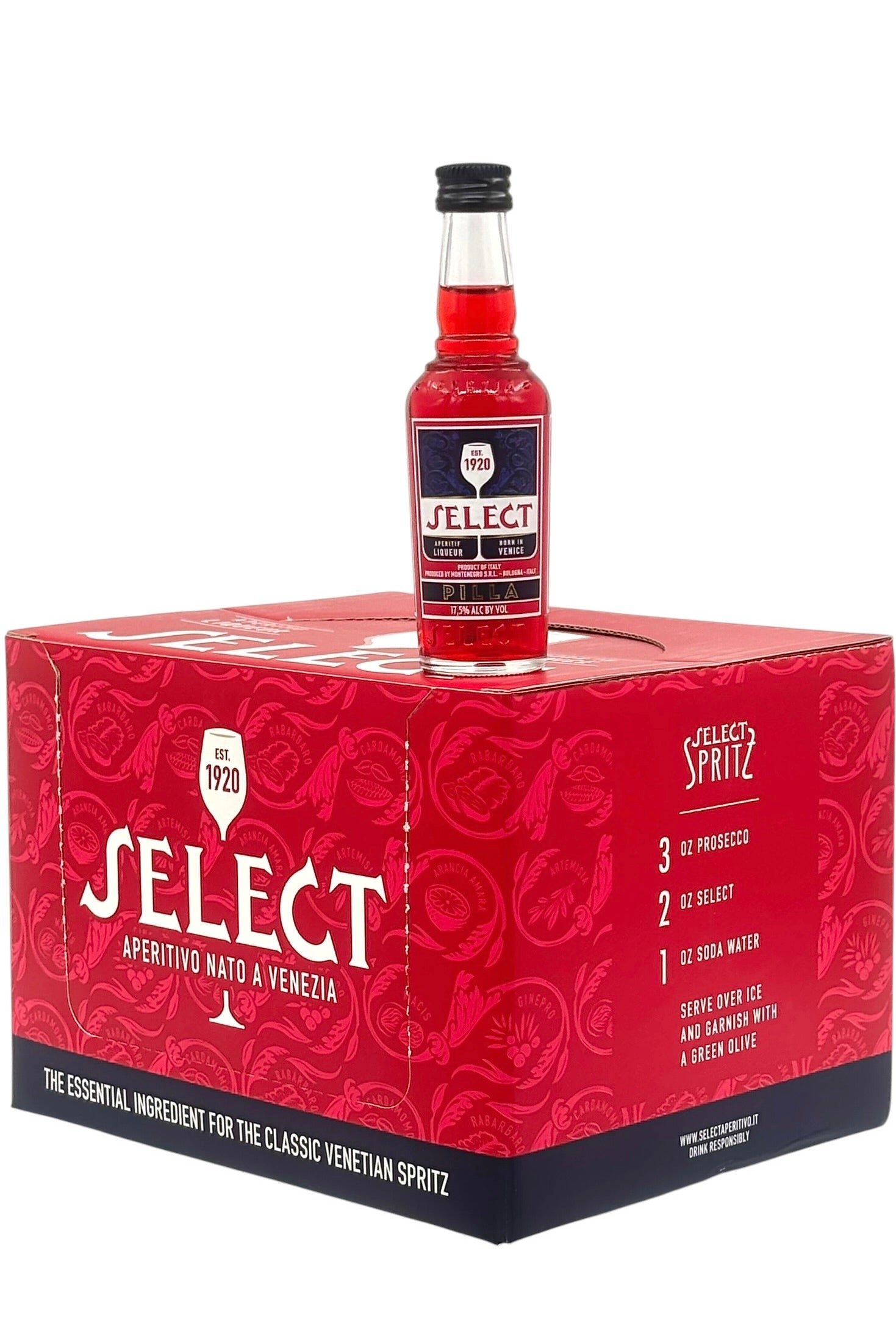 Select Aperitivo "Pilla" Italian Bitter Liqueur Venice 20 x 50ml