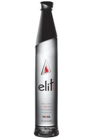 Stolichnaya Elit Ultra Luxury Vodka Freeze Filtered Minus 18C Winter Wheat Artesian Well Water Riga Latvia 40% ABV 80 Proof 750ml