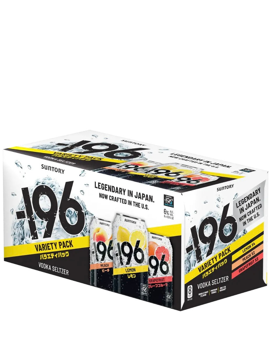 Suntory -196 RTD Variety Pack Vodka Seltzer 8 x 355 ml cans