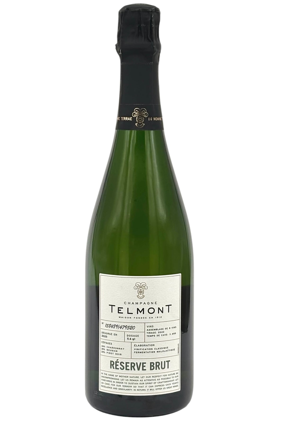 Telmont Réserve Brut Champagne – Organic, Sustainable