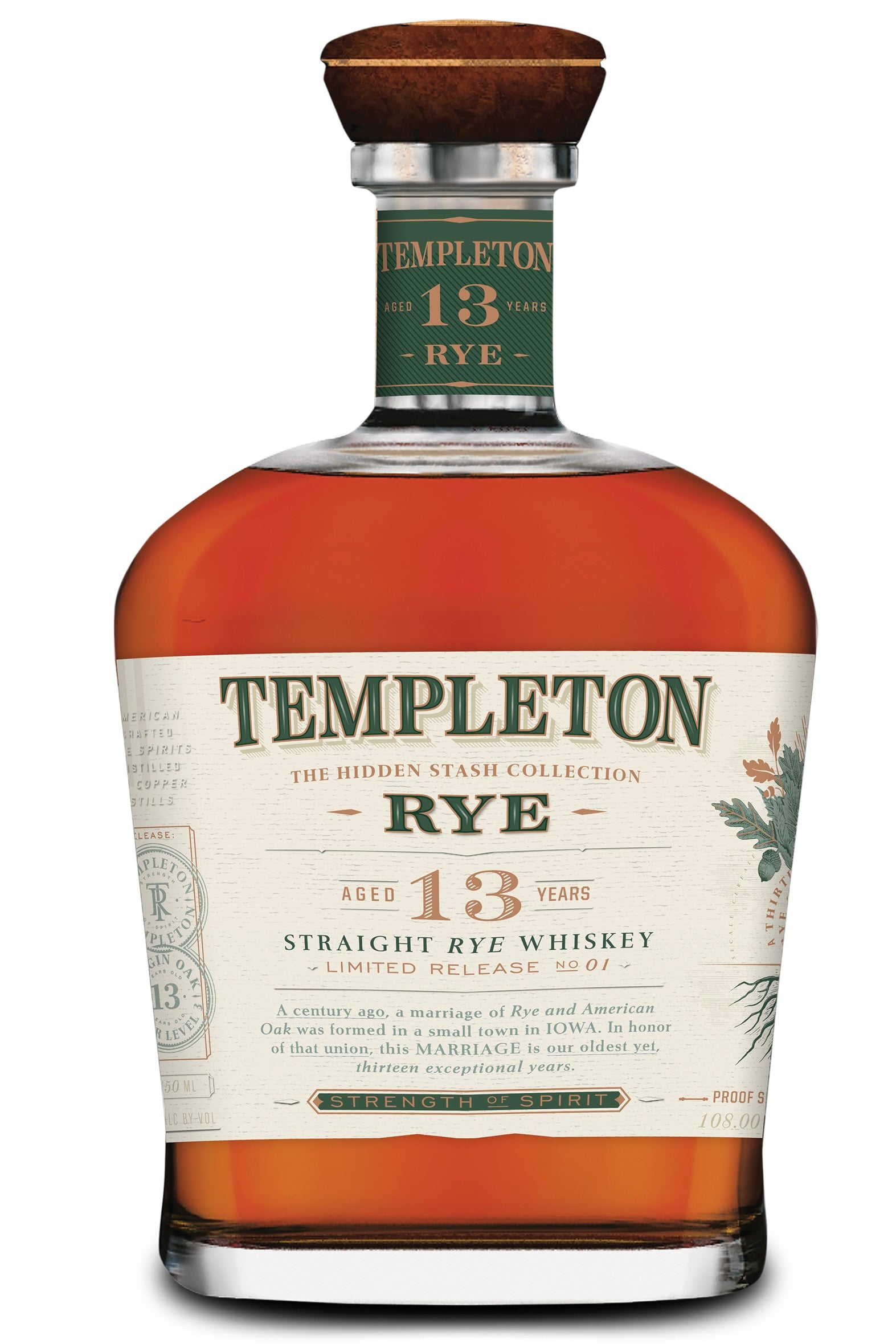 Templeton 13 Year Old "Hidden Stash Collection" Rye Whiskey PRE-SALE