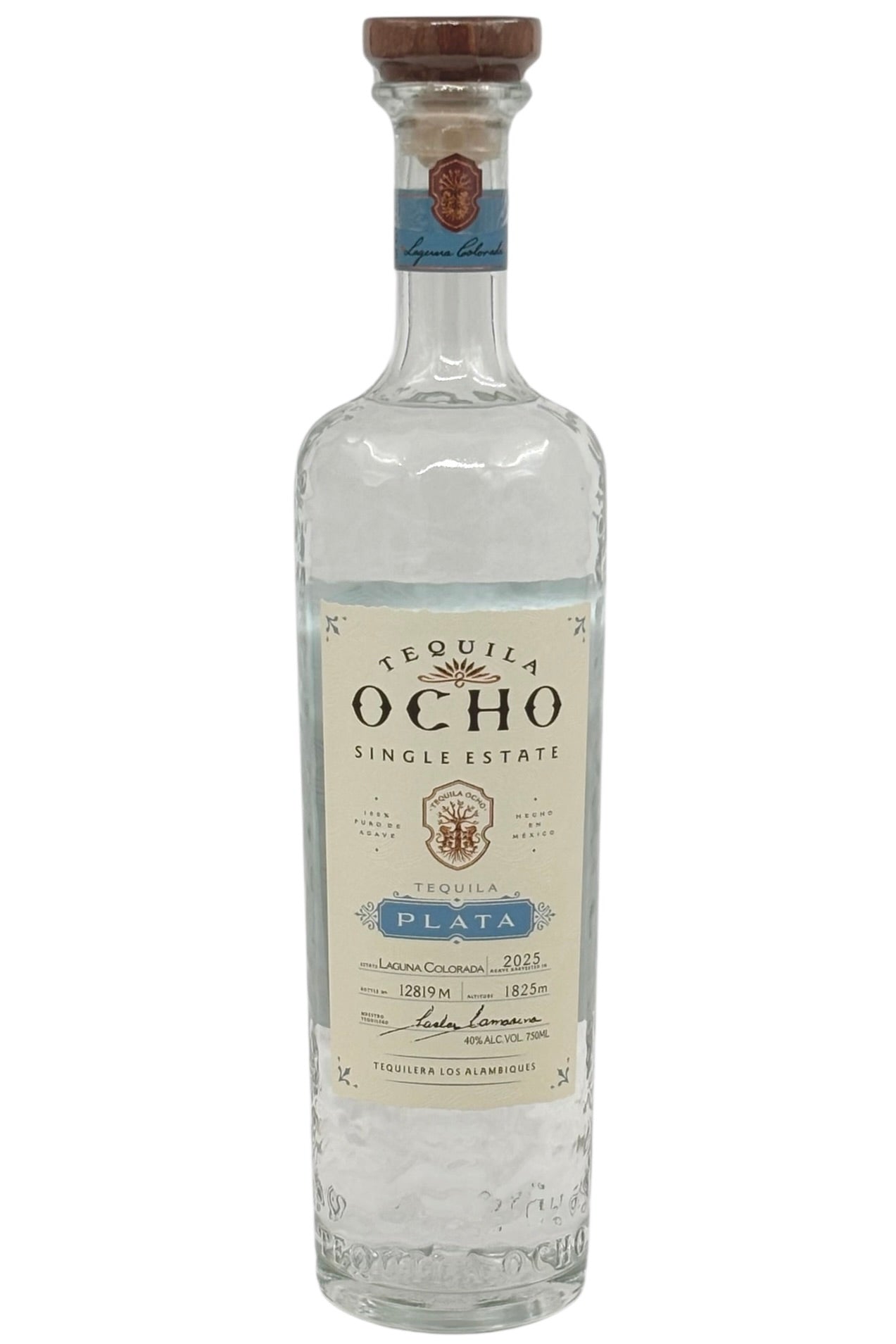 Tequila Ocho Plata Tequila Single Estate 2025 Laguna Colorada