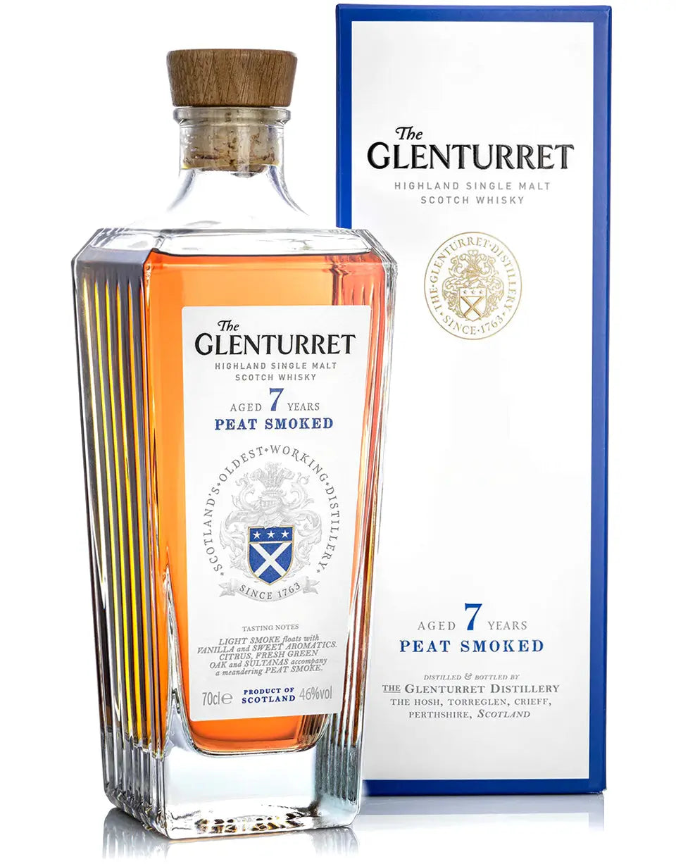 The Glenturret 7 Year Old Peat Smoked Highland Single Malt Scotch Whisky 700ml