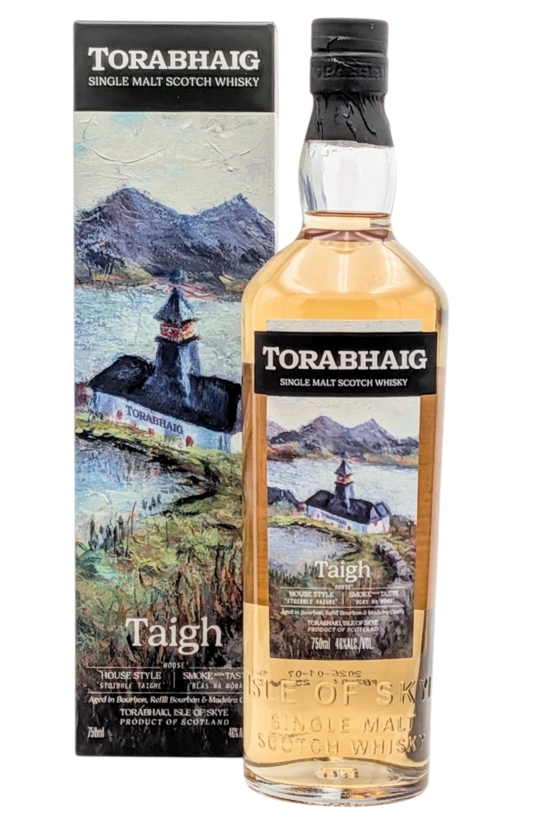 Torabhaig “Taigh” Isle of Skye Single Malt Scotch Whisky – Peated Coastal Malt (46% ABV)