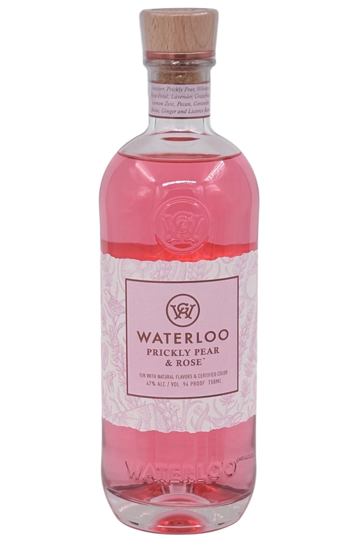 Waterloo Prickly Pear & Rose Flavored Gin