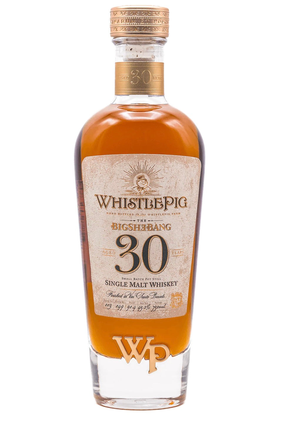 WhistlePig “The BigShəBàng” 30 Year Single Malt Whiskey – Vin Santo Cask Finish, 90.4 Proof