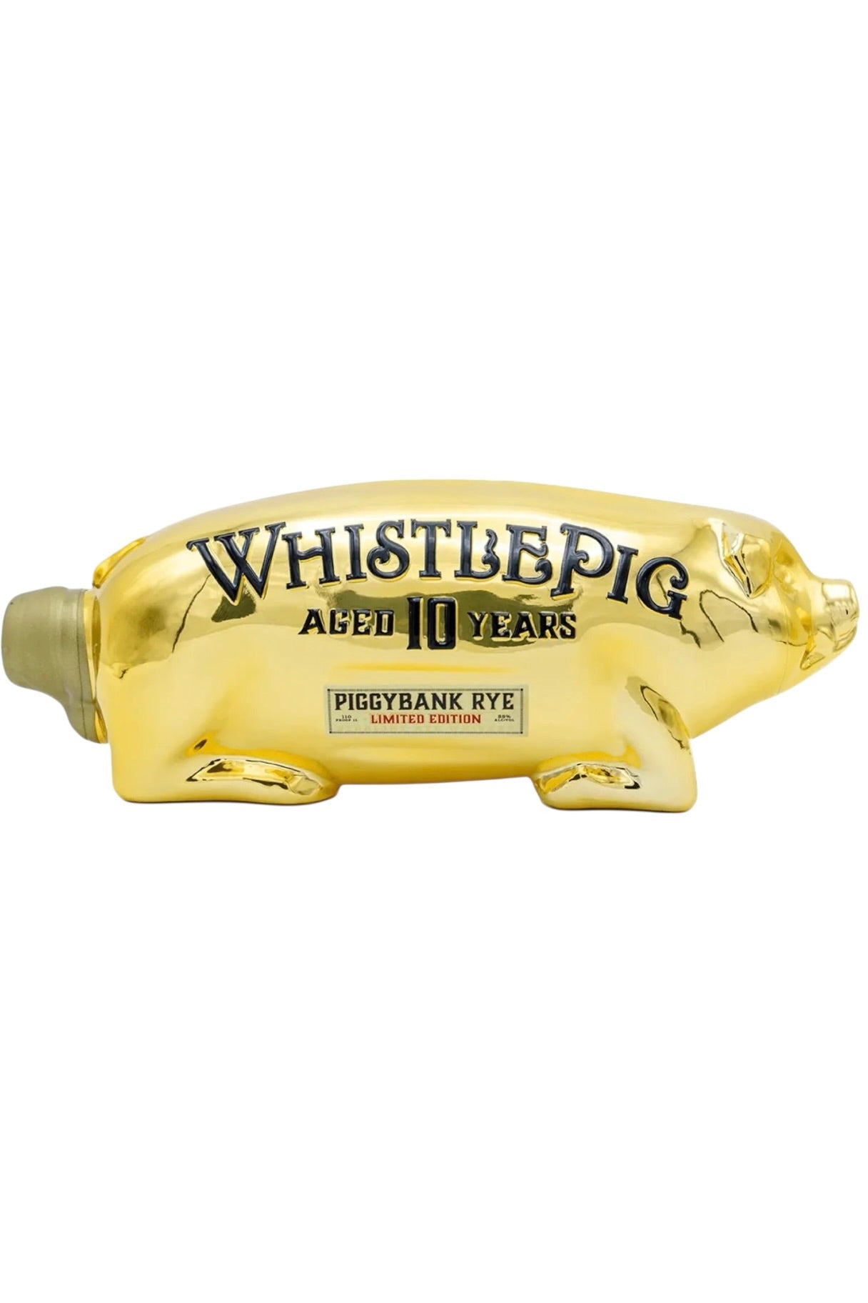Whistlepig Gold Piggybank 10 Year old Rye Whiskey 1000 ml