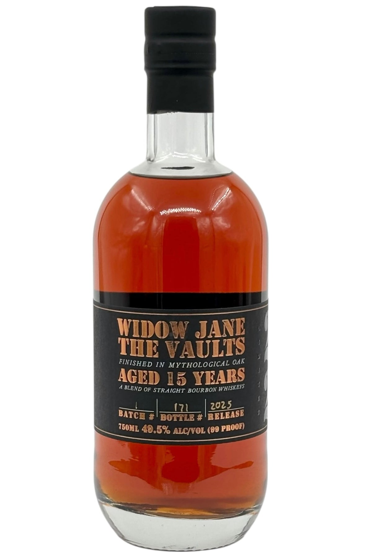  Widow Jane The Vaults 15 Year Old Bourbon Whiskey 2025 Edition Mythological Oak Finish 750ml