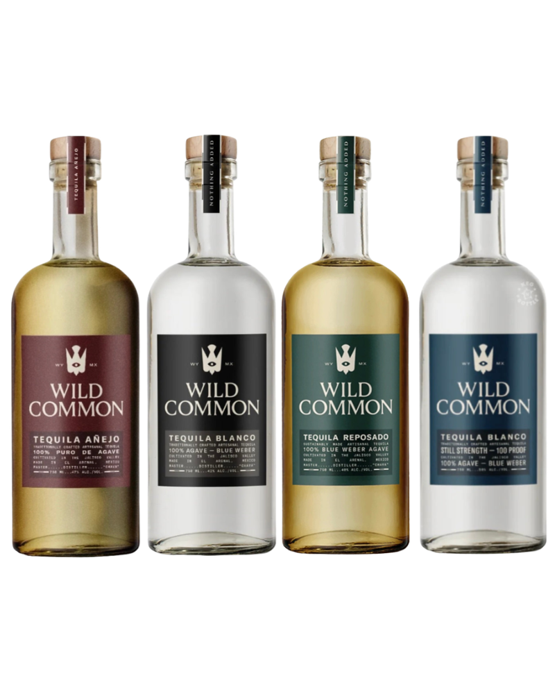Wild Common Tequila Complete Collection | Blanco, Reposado, Añejo & Still Strength | 4 x 750ml