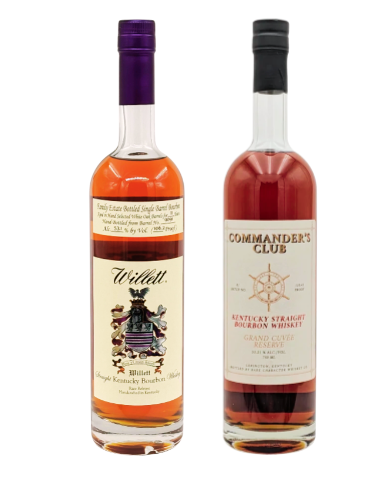 Rare Character Commander's Club + Willett Hail Mary 11 Year Bourbon Bundle