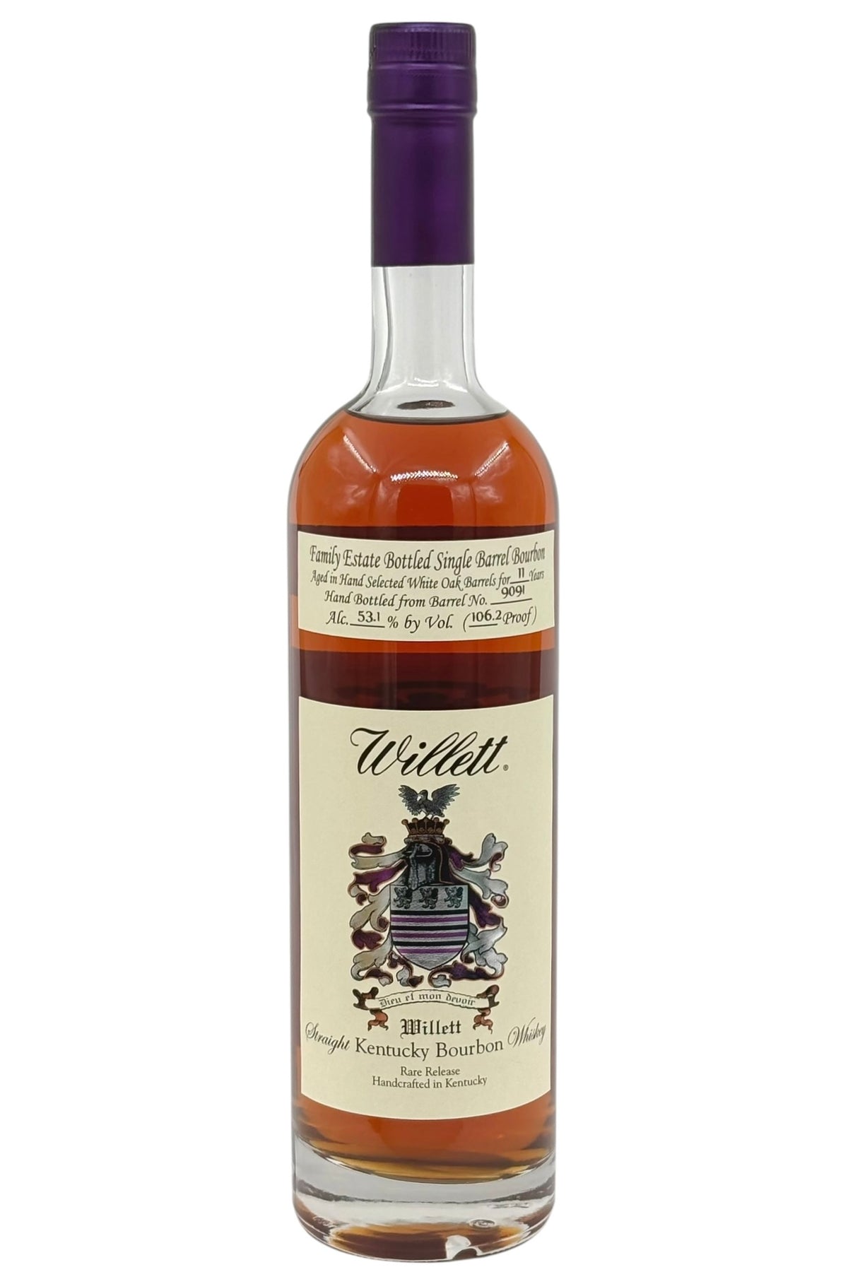 Willett Family Estate 11 Year Old Single Barrel “Make You Feel That Way” Bourbon Whiskey Cask #9091 750ml (106.2 Proof)