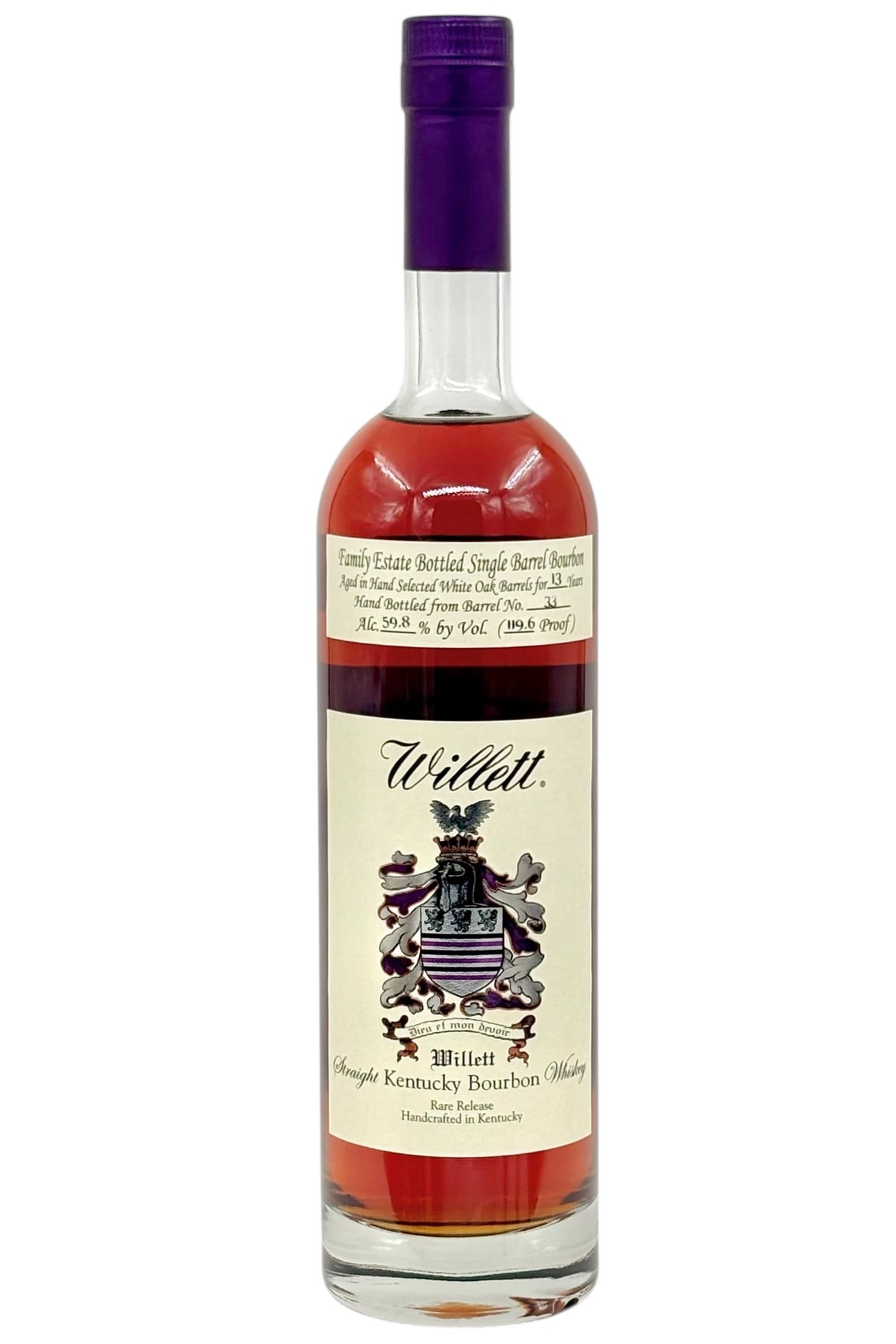 Willett Family Estate 13 Year Old "Hell in a Bucket" Bourbon Whiskey Cask #33