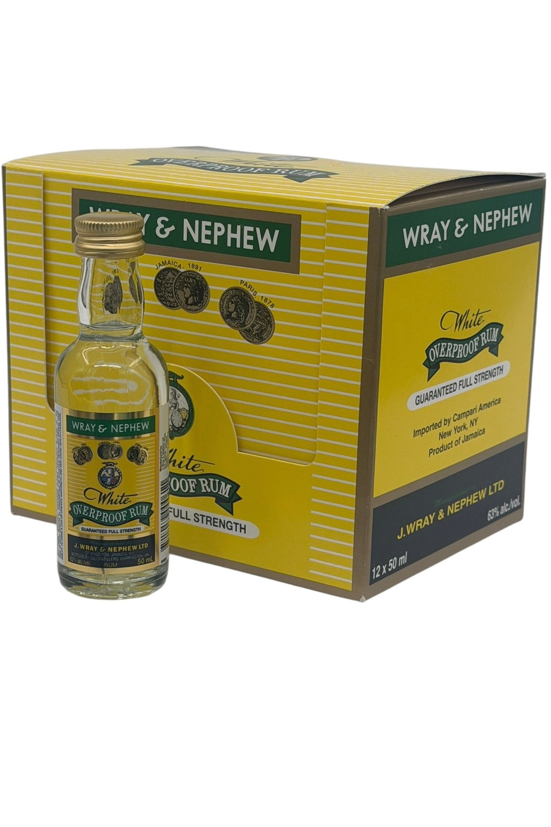 Wray & Nephew White Overproof Rum 12 x 50 ml
