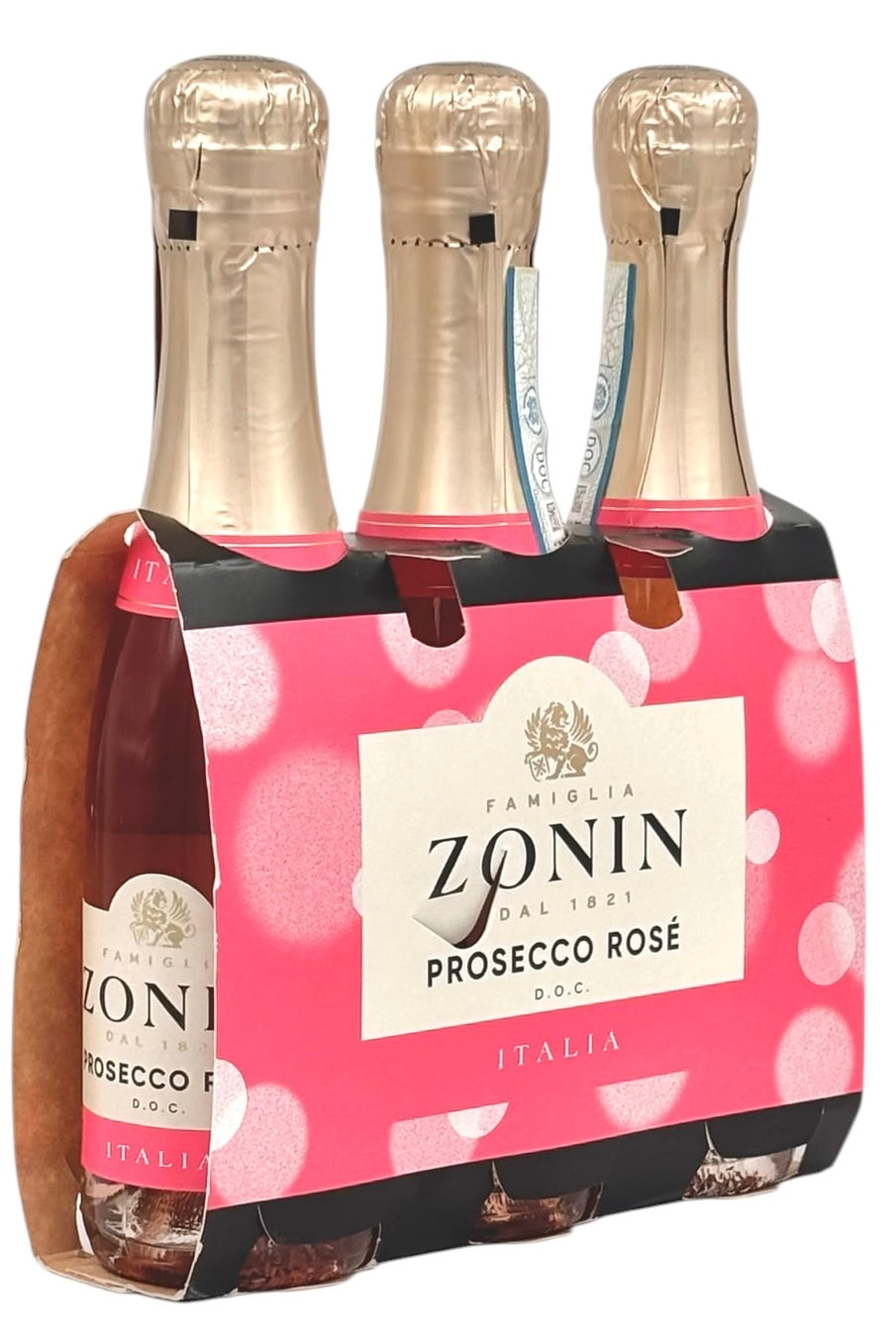 Buy Zonin Prosecco Sparkling Rosé 3 x 187 ml Online