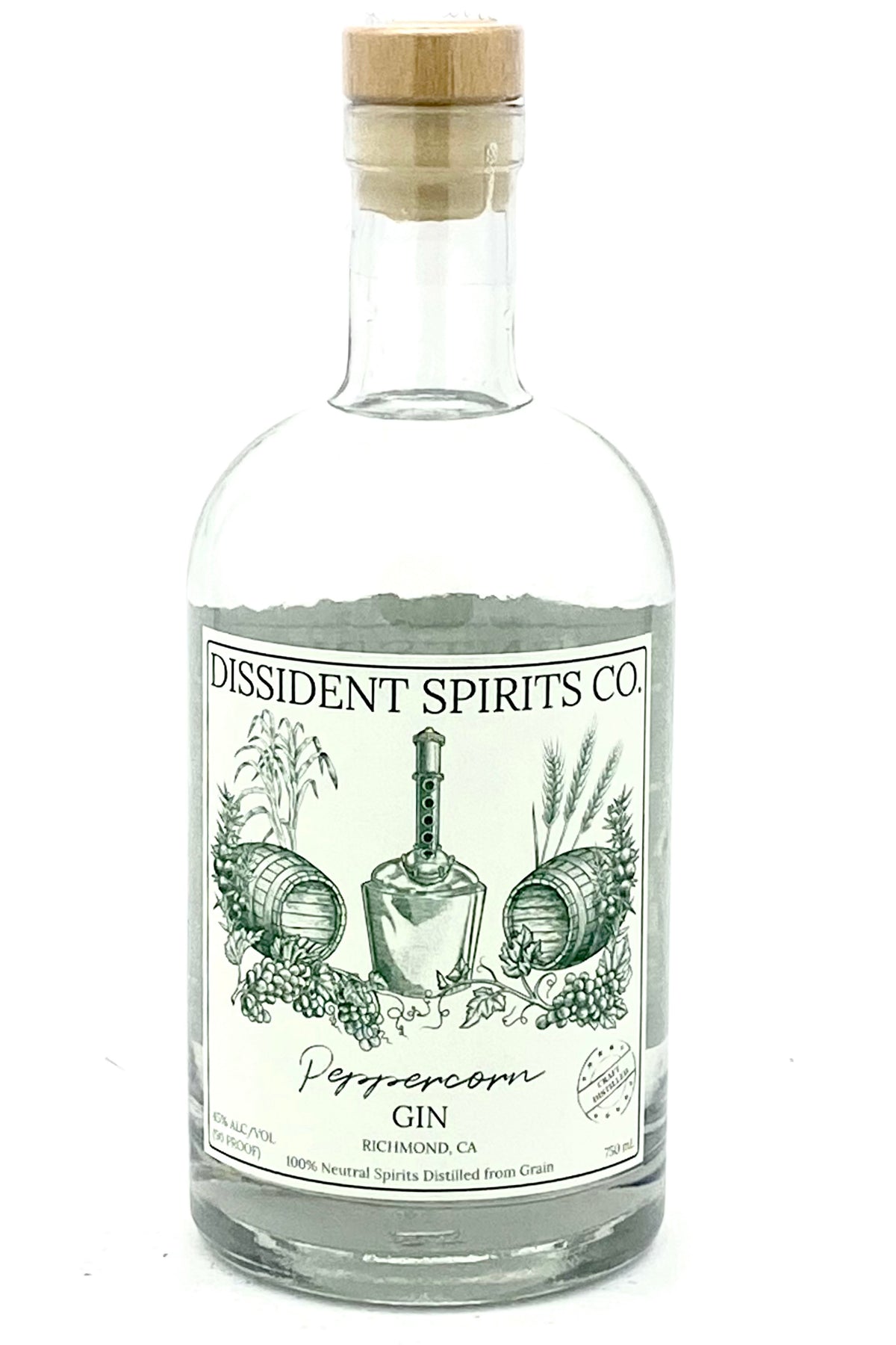 Dissident Spirits Peppercorn Gin