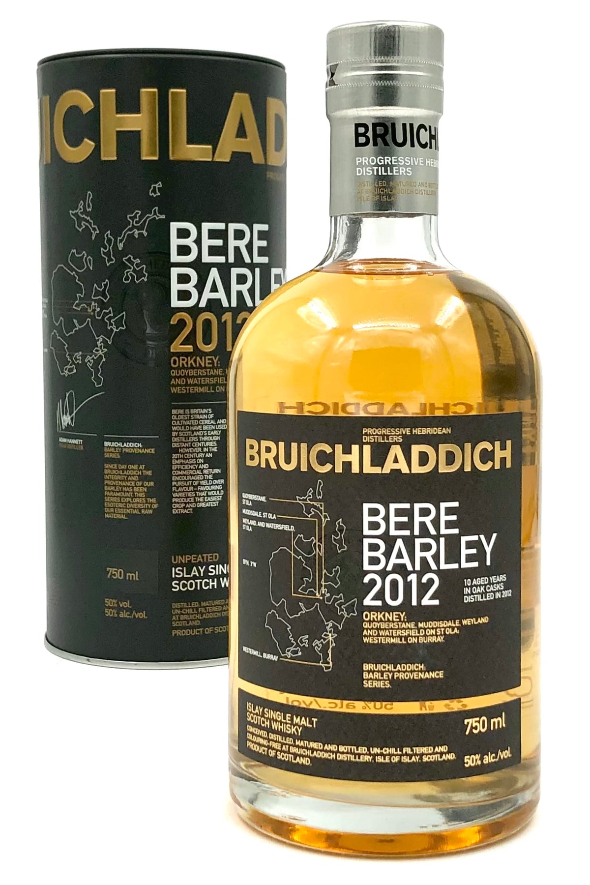 Bruichladdich Bere Barley Vintage 2012 Unpeated Single Malt Scotch Whisky
