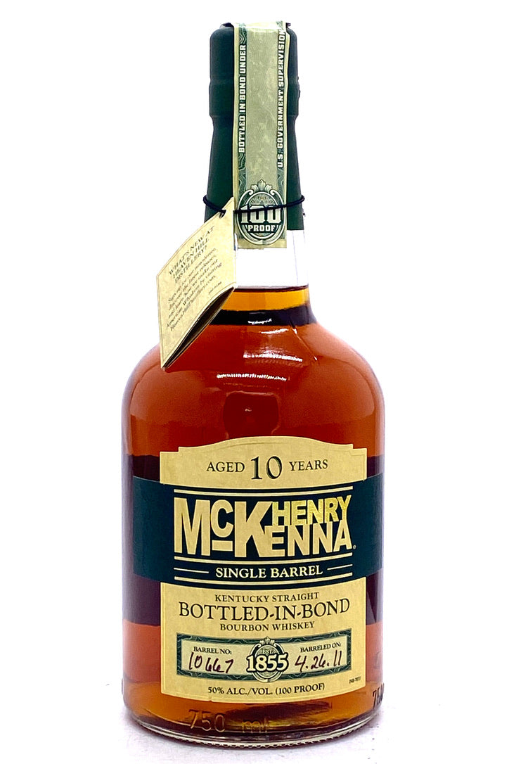 Henry McKenna 10 Year Old Bourbon Whiskey Bottled in Bond