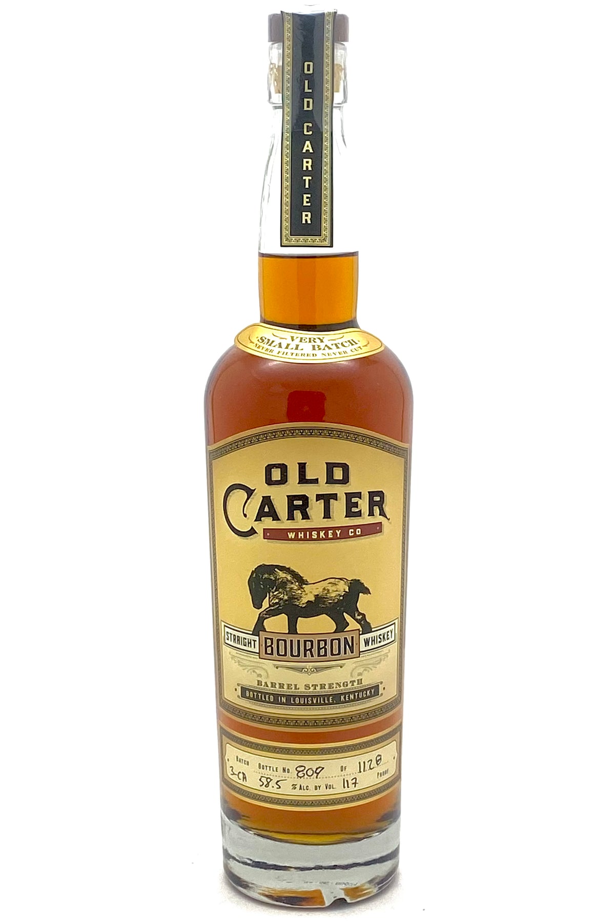 Old Carter Batch 3-CA Barrel Strength Straight Bourbon Whiskey