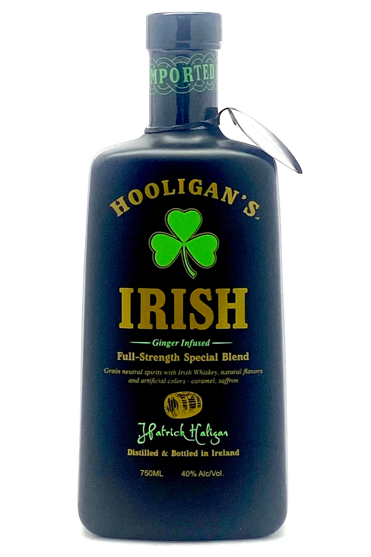 Hooligan&#39;s Full-Strength Special Blend Ginger Infused Irish Whiskey