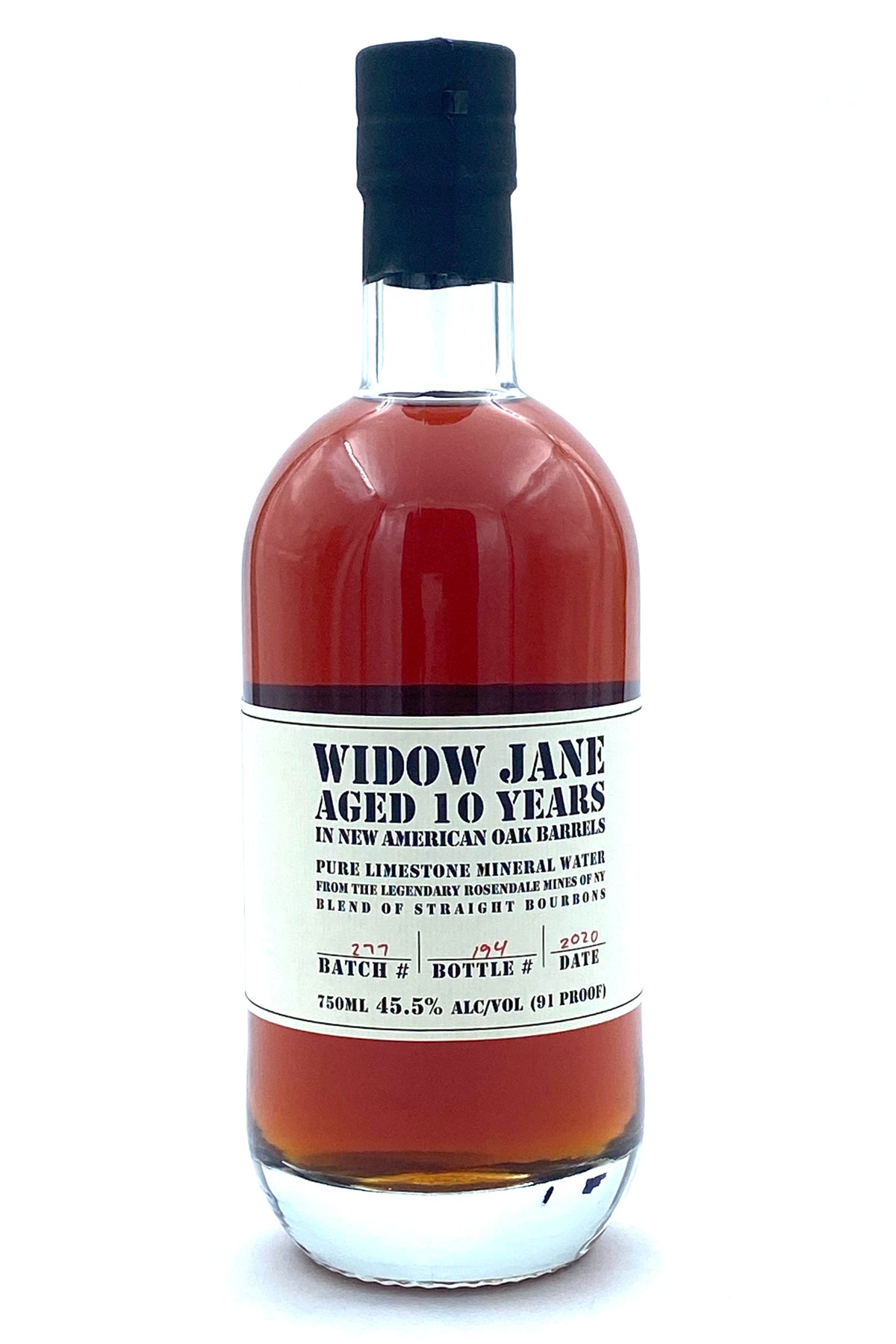 Widow Jane 10 Year old Bourbon Whiskey