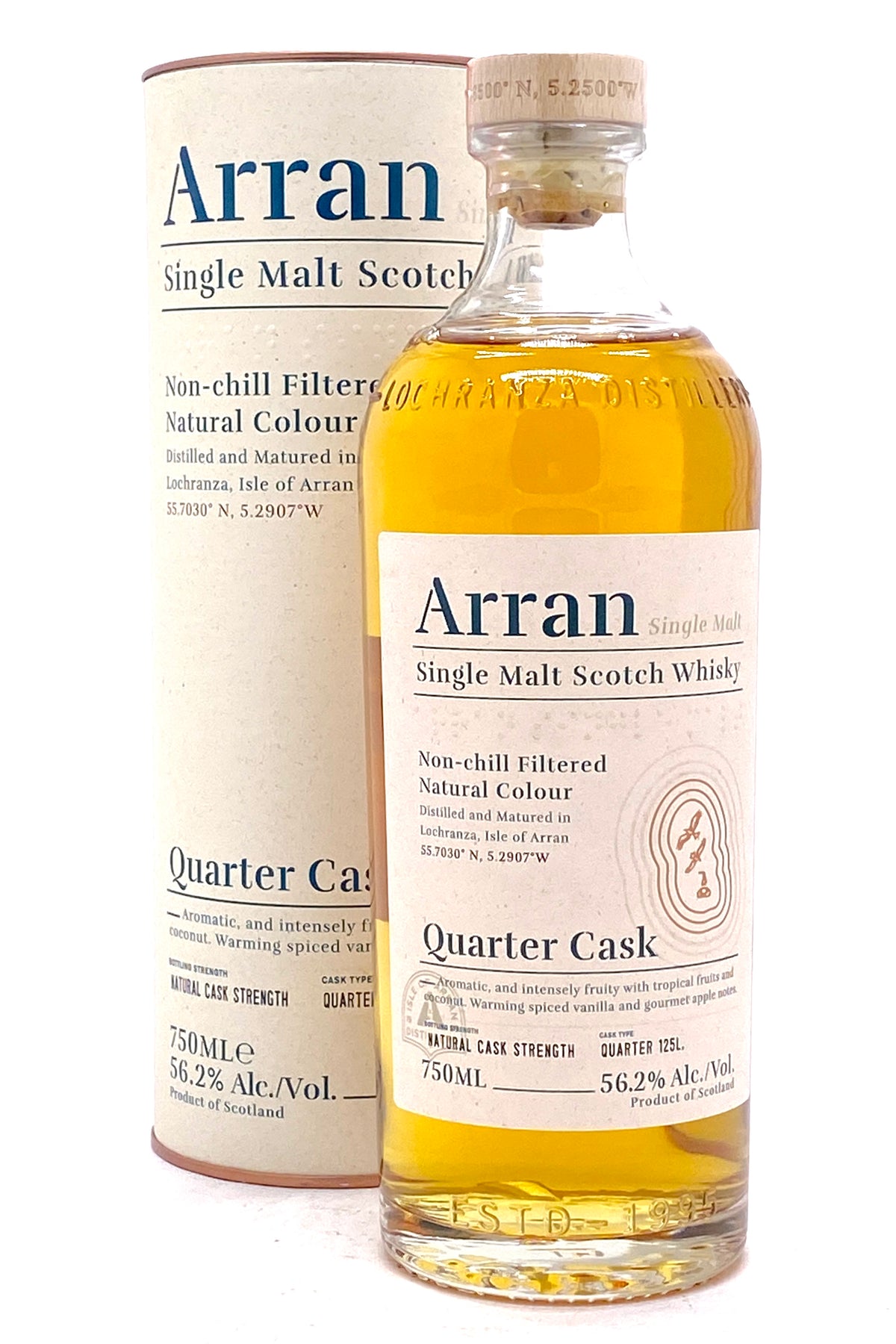 Arran “The Bothy” Quarter Cask Single Malt Scotch Whisky – Cask Strength Island Malt (56.2% ABV)