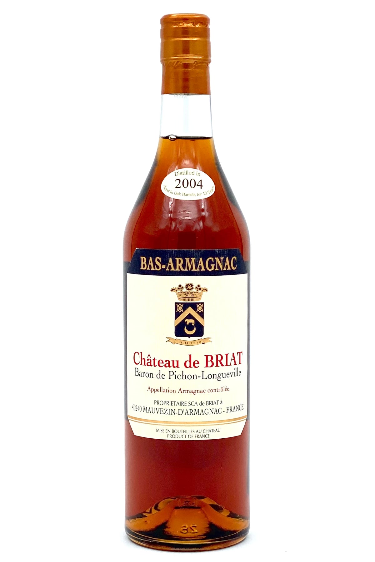 Chateau de Briat Vintage 2004 Folle Blanche Bas-Armagnac