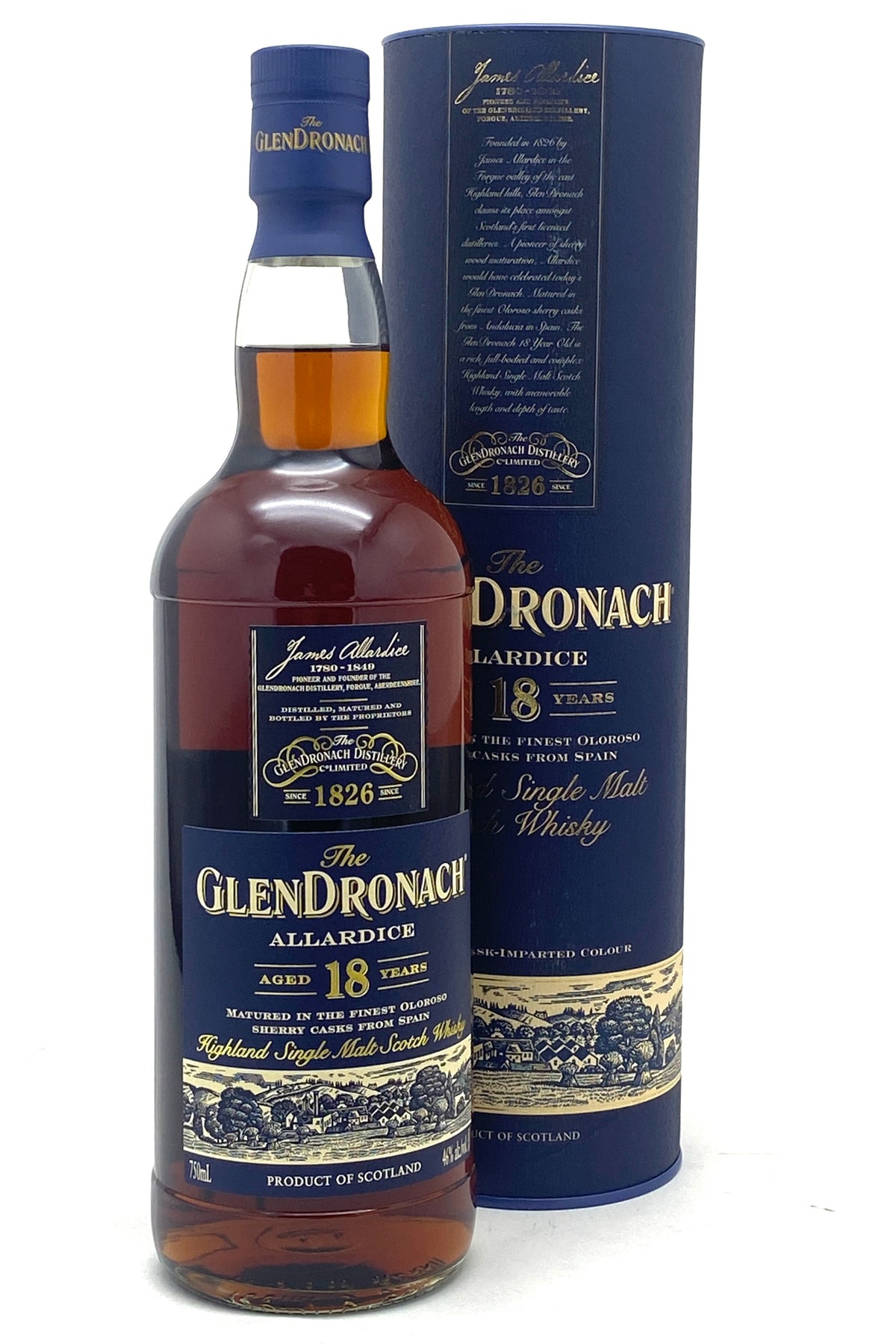 GlenDronach 18 Years Old Allardice Scotch Whisky