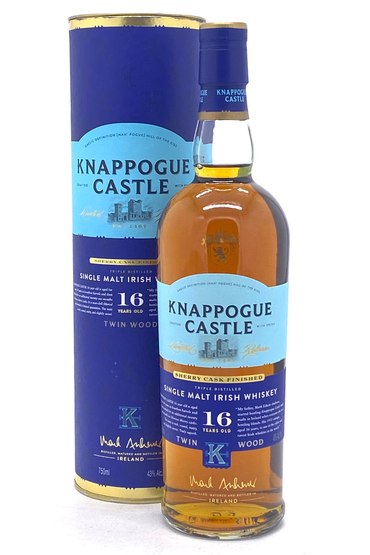 Knappogue Castle 16 Years Old Twin Wood Single Malt Irish Whiskey