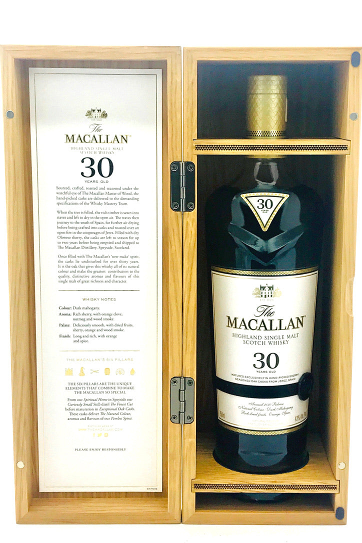 Macallan 30 Year Old Sherrywood Scotch Single Malt Whisky