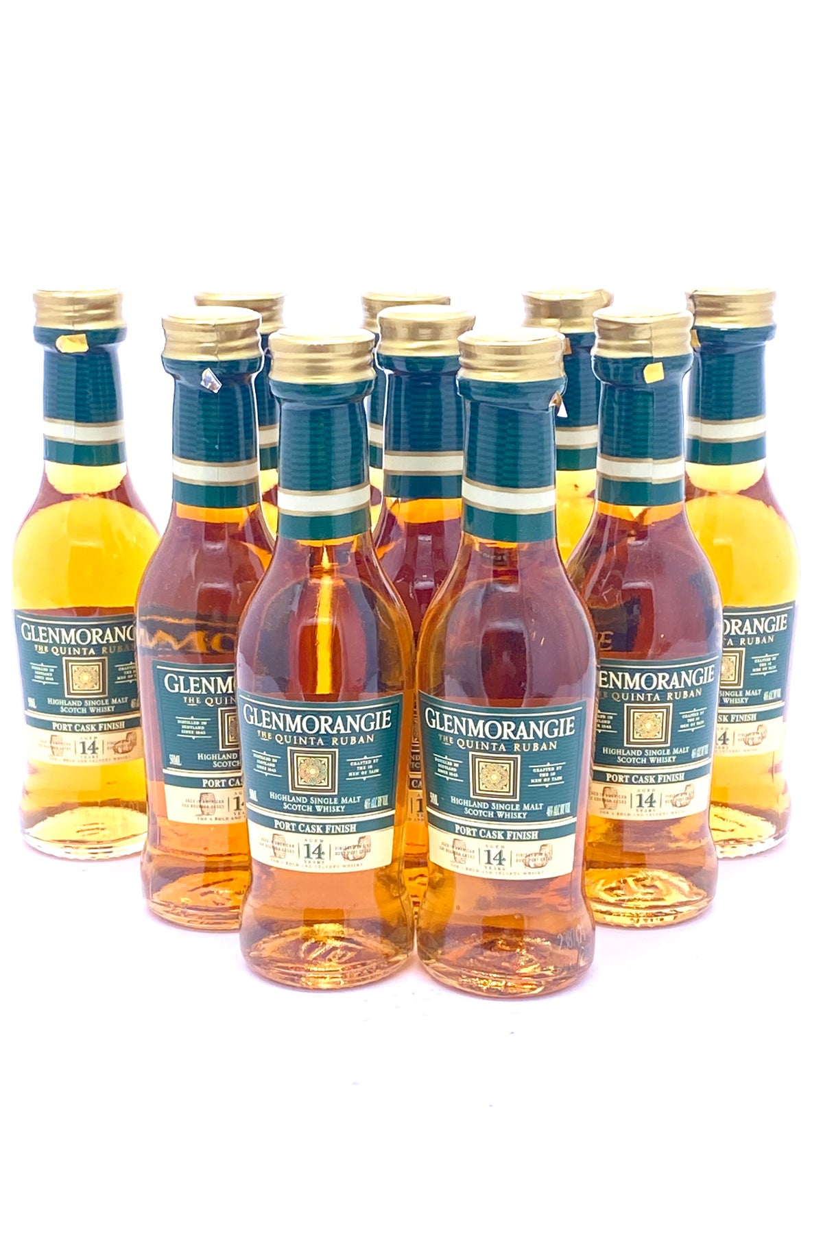 Glenmorangie 14 Year Quinta Ruban in Port Cask Scotch Whisky 10 x 50 ml