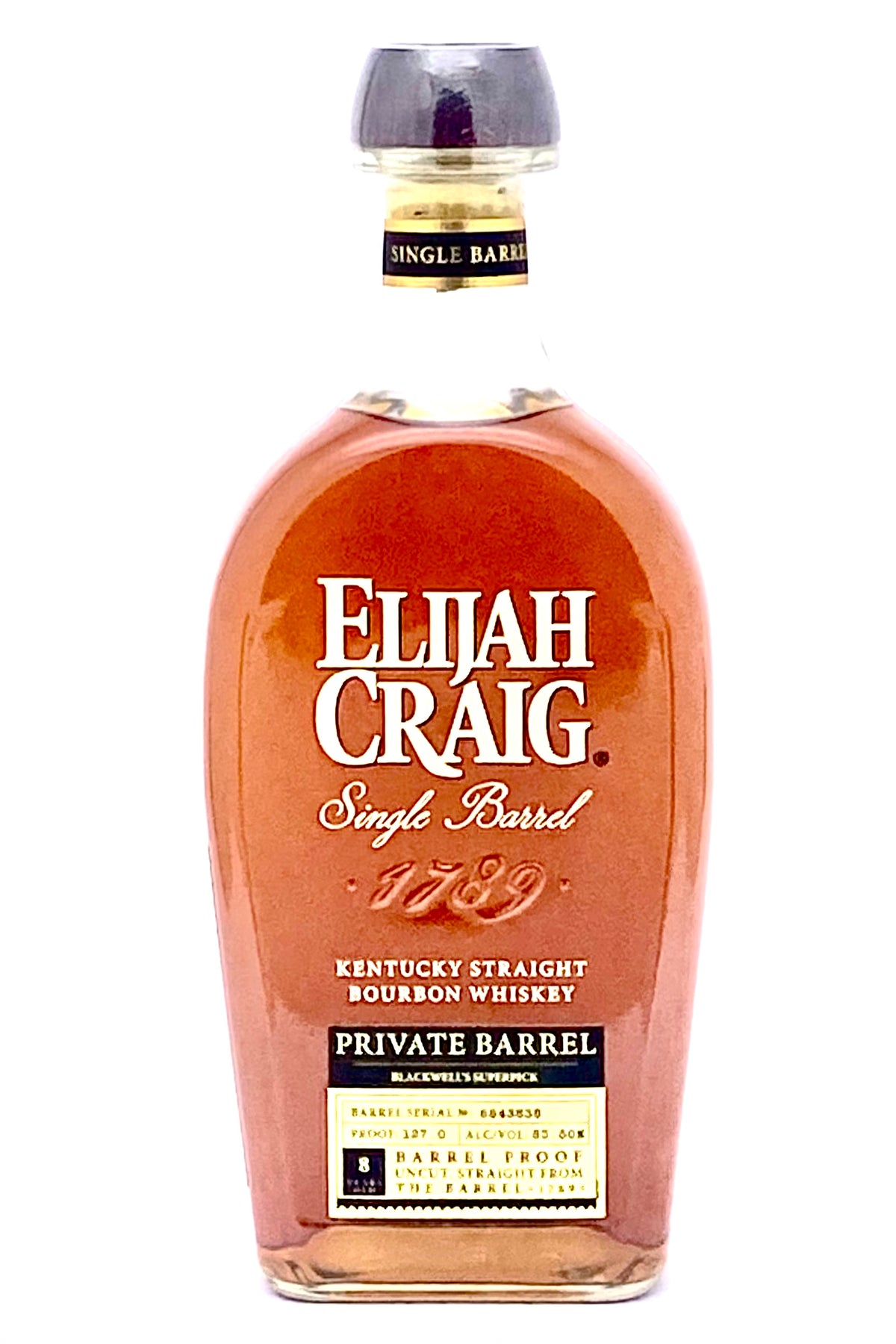 Elijah Craig &quot;Blackwell&#39;s Superpick&quot; Cask Strength Small Batch Bourbon Whiskey