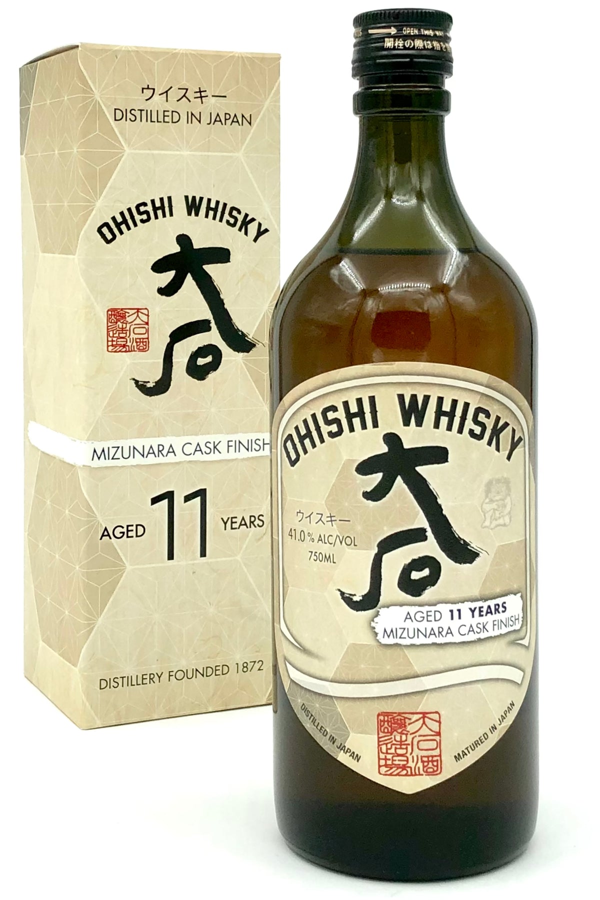 Ohishi 11 Year Old Mizunara Cask Japanese Whisky