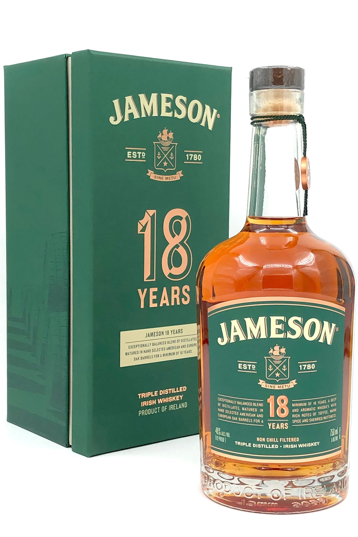 Jameson 18 Year Old Irish Whiskey