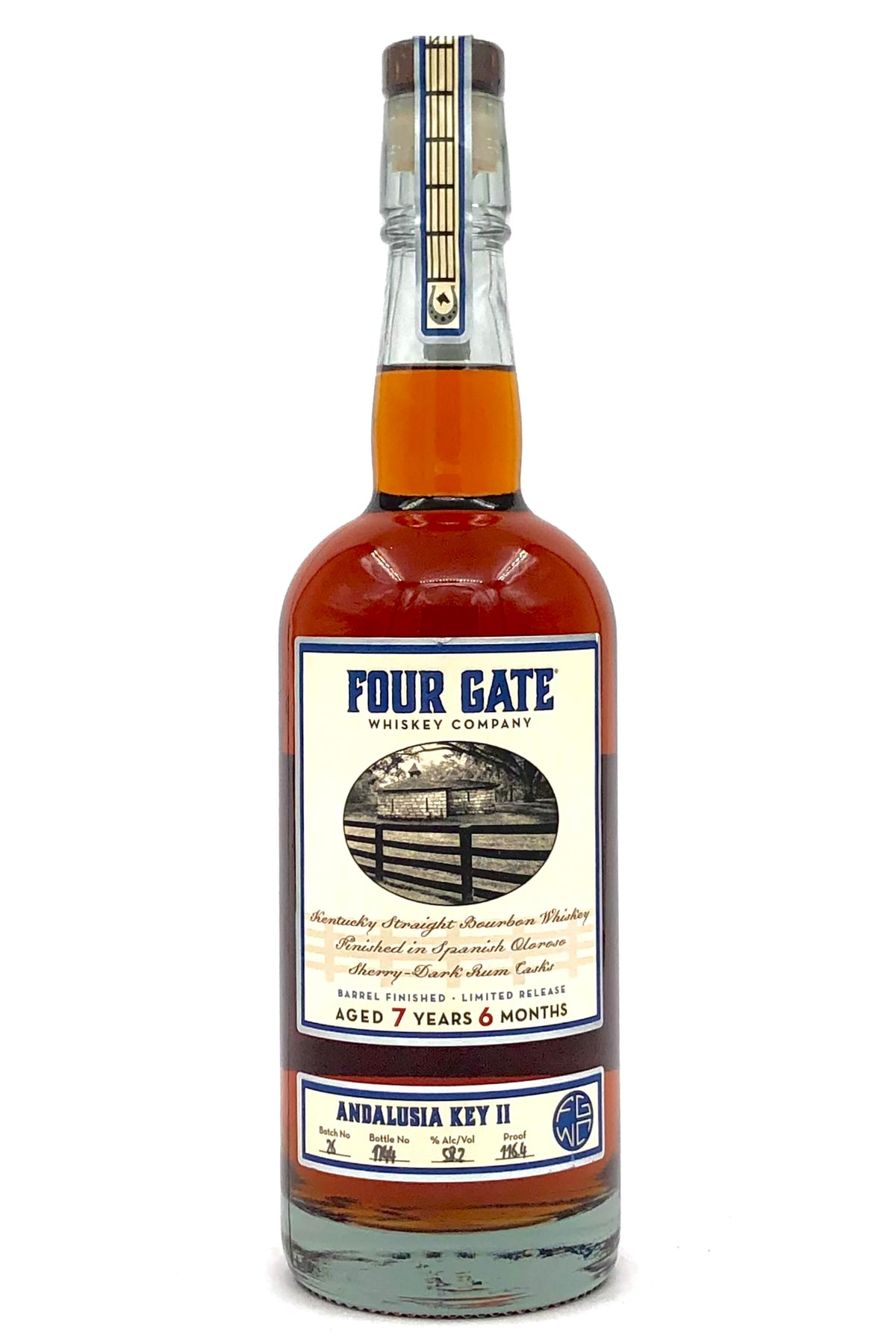 Four Gate Batch 26 Andalusia Key II Sherry Rum Casks Finished Bourbon Whiskey