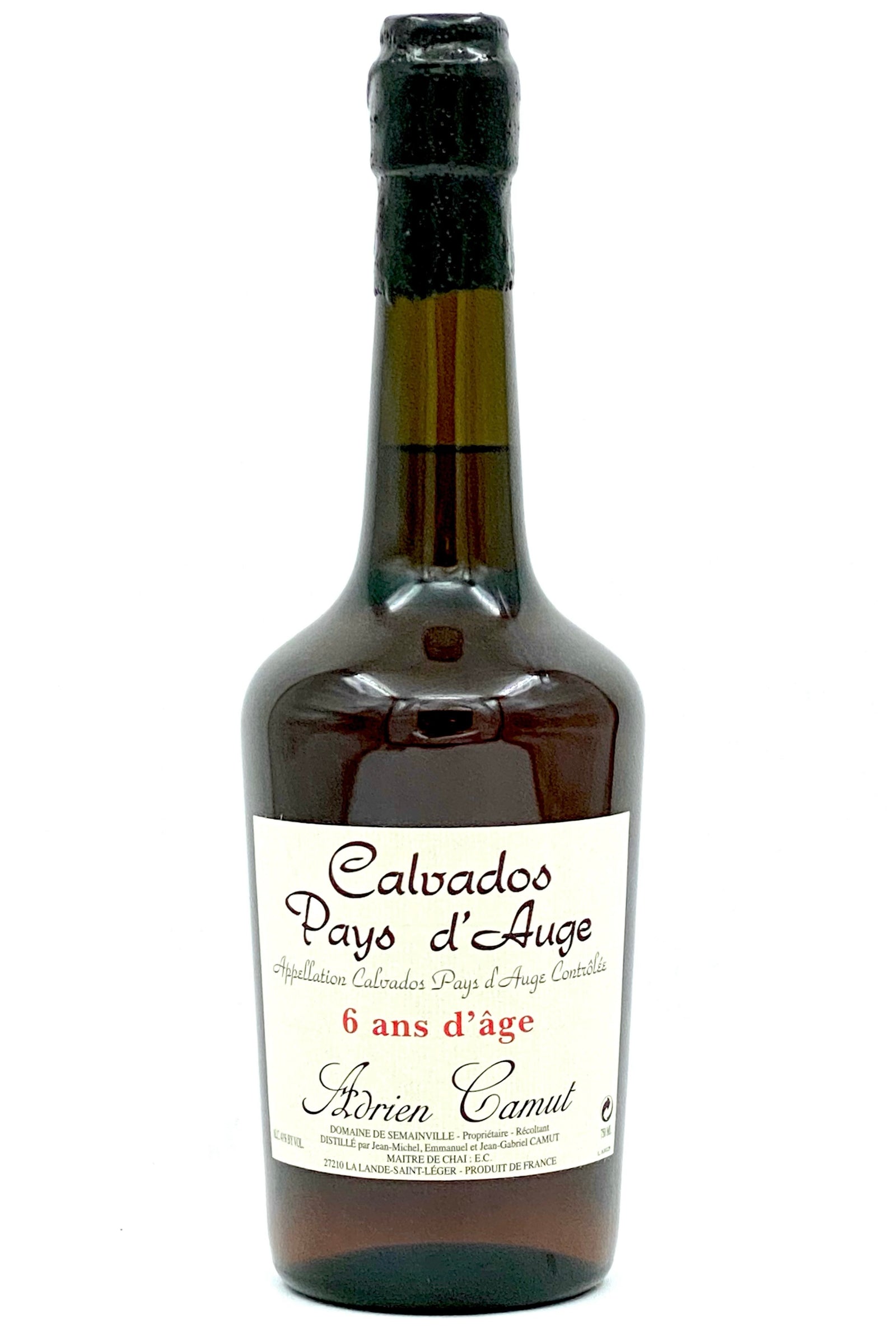 Adrien Camut 6 Years Old Pays d'Auge Calvados Domaine de Semainville