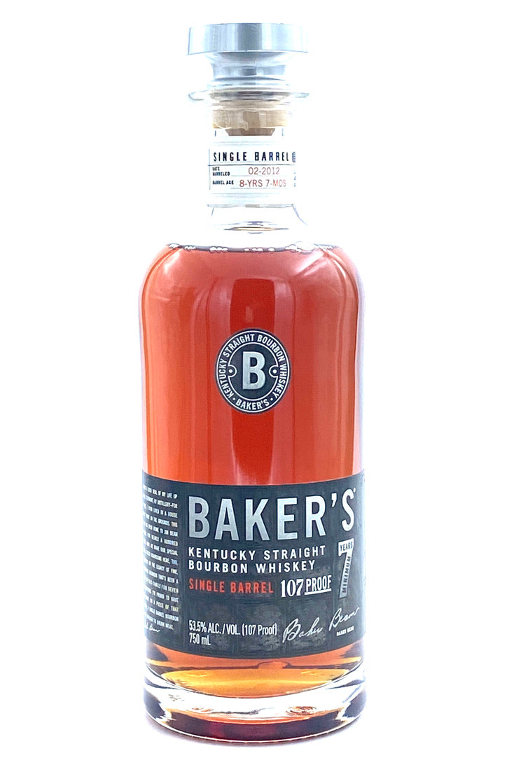 Baker&#39;s 7 Year old Single Barrel Bourbon Whiskey